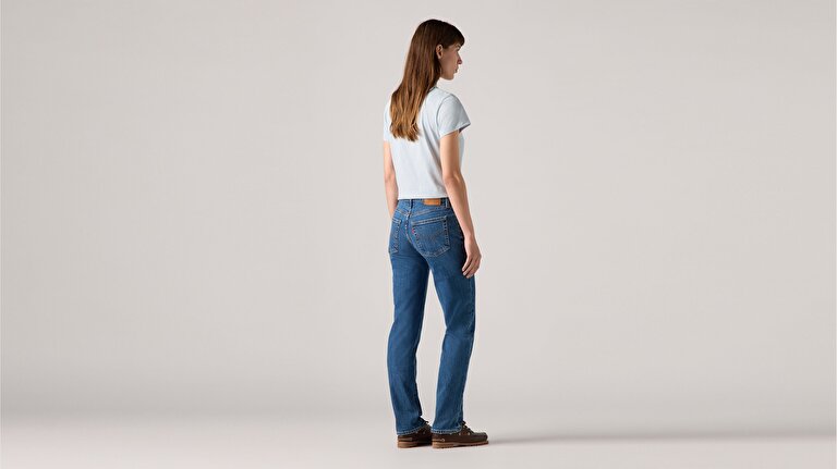 724™ High Rise Straight Kadın Jean Pantolon - Mosey Mid Stone