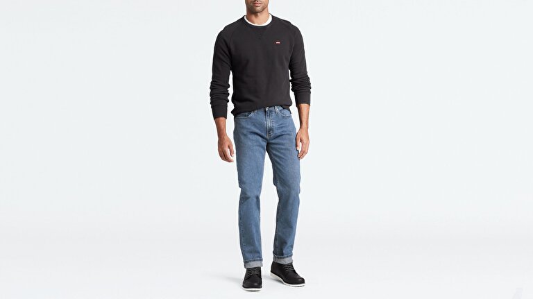 514™ Straight Fit Erkek Jean Pantolon-Stonewash Stretch T2