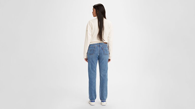501® Levi’s® Original Kadın Jean Pantolon - Medium Indigo Worn In