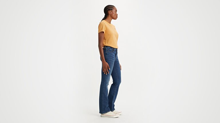 725™ High Rise Bootcut Kadın Jean Pantolon - Blue Wave Dark