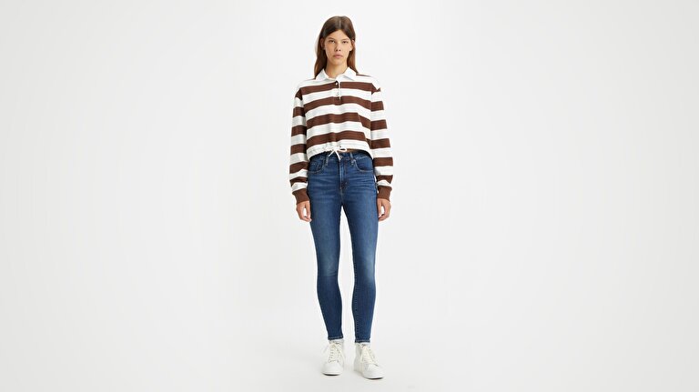 721™ High Rise Skinny Kadın Jean Pantolon - Blue Wave Dark