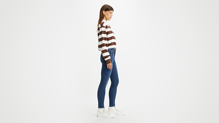 721™ High Rise Skinny Kadın Jean Pantolon - Blue Wave Dark