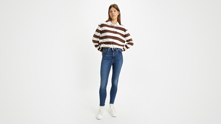 721™ High Rise Skinny Kadın Jean Pantolon - Blue Wave Dark