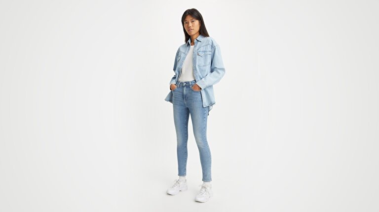 721™ High Rise Skinny Kadın Jean Pantolon - Blue Wave Light