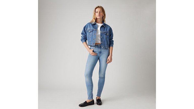 721™ High Rise Skinny Kadın Jean Pantolon - Blue Wave Light