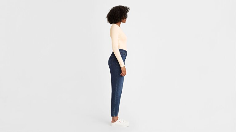 High Waisted Mom Kadın Jean Pantolon - Winter Cloud