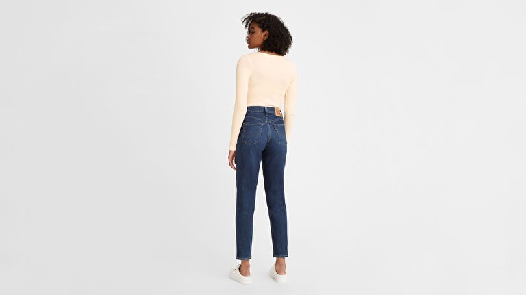 High Waisted Mom Kadın Jean Pantolon - Winter Cloud