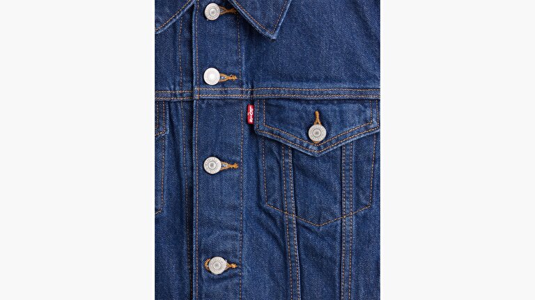 Original Trucker Clean Koyu İndigo Kadın Trucker