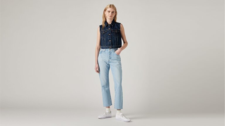 501® Kadın Crop Jean Pantolon-Luxor Ra