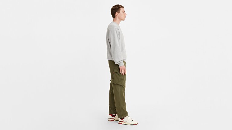 XX Tapered Erkek Kargo Pantolon-Bunker Olive Ns Back Satin Gd