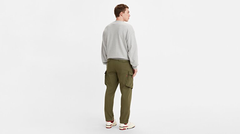 XX Tapered Erkek Kargo Pantolon-Bunker Olive Ns Back Satin Gd
