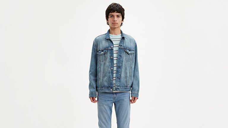 The Trucker Jacket Killebrew Açık İndigo Erkek Trucker
