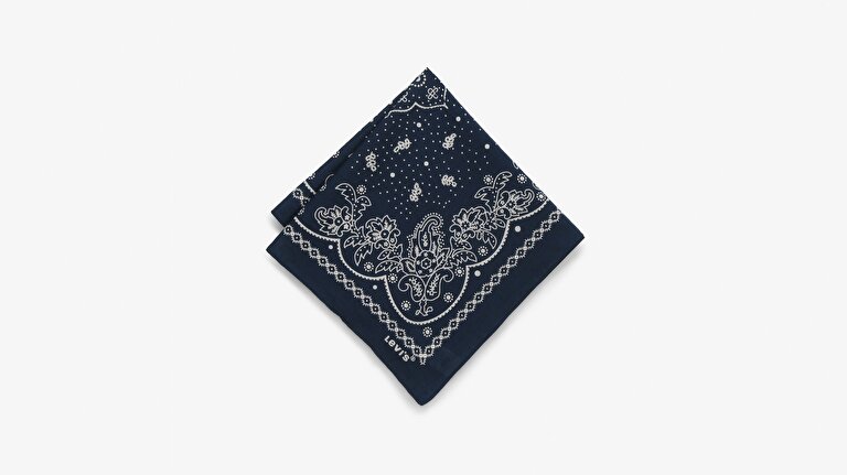 Paisley Unisex Lacivert Bandana