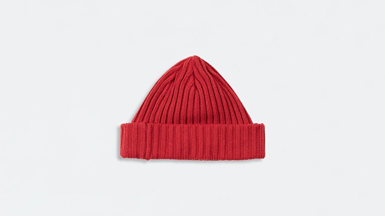 Ribbed Beanie Yün Bere