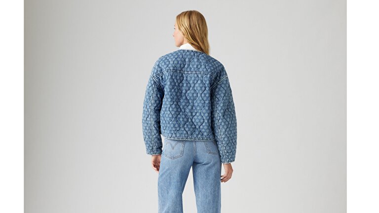Rumer Quilted Liner Denim Ceket Mont