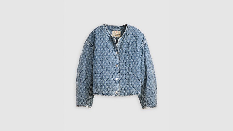 Rumer Quilted Liner Denim Ceket Mont