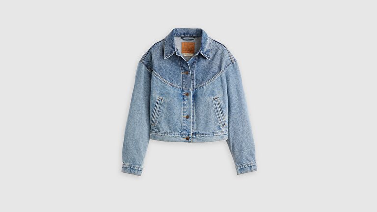 Shrunken '90s Western Trucker Ceket