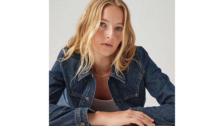 Original Trucker Jean Ceket