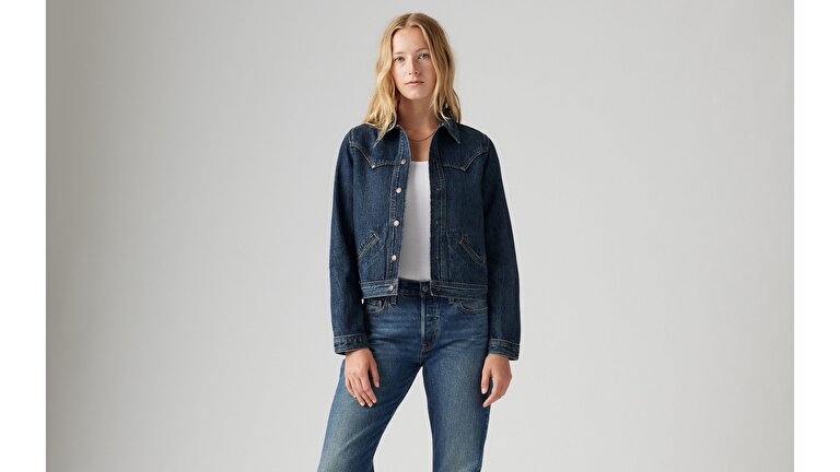 Original Trucker Jean Ceket