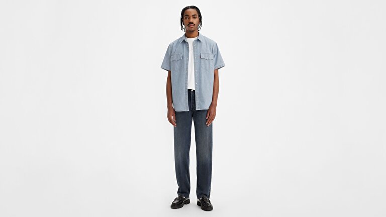 501® Levi's® Original Erkek Jean Pantolon - Blue Black Stretch
