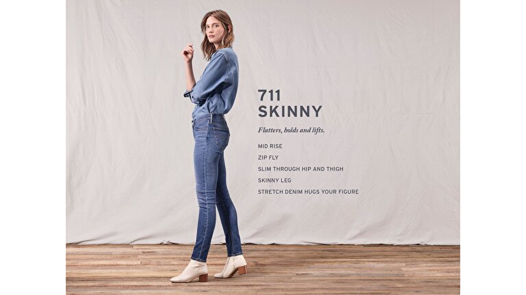 711 Skinny Fit Kadın Jean Pantolon- Sheep