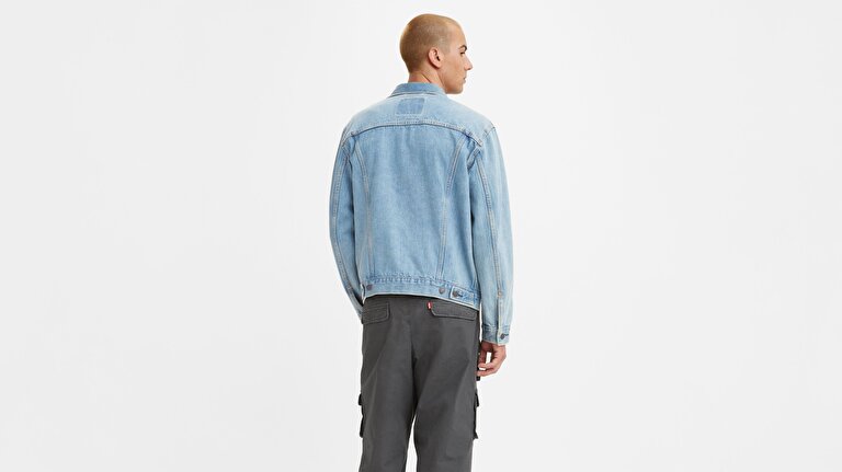 The Trucker Jacket Light Stonewash Açık İndigo Erkek Trucker