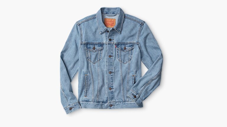 The Trucker Jacket Light Stonewash Açık İndigo Erkek Trucker
