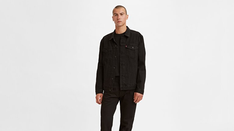 The Trucker Jacket Berkman Siyah Erkek Trucker