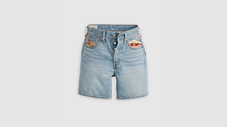 501® Mid Thigh Kadın Jean Şort