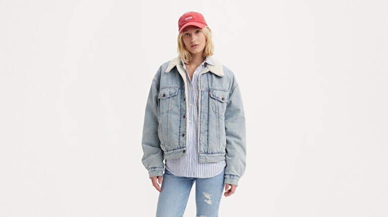 90's Sherpa Trucker Jean Ceket