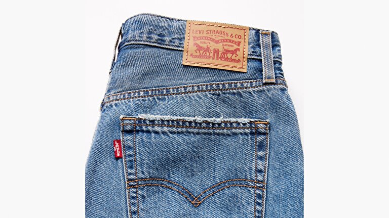 Side Slit Denim Etek