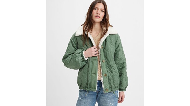Reversible Swing Sherpa Mont Ceket
