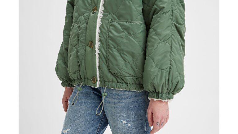 Reversible Swing Sherpa Mont Ceket