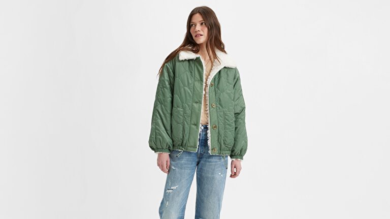 Reversible Swing Sherpa Mont Ceket