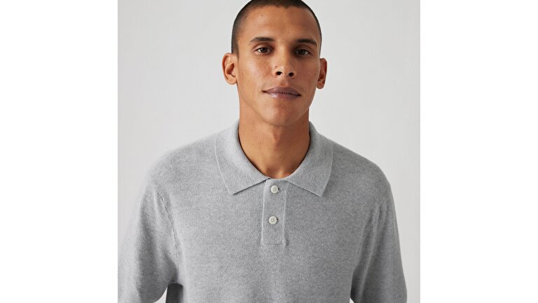 Sweater Knit Polo Kazak