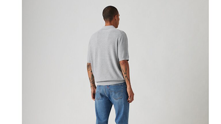 Sweater Knit Polo Kazak