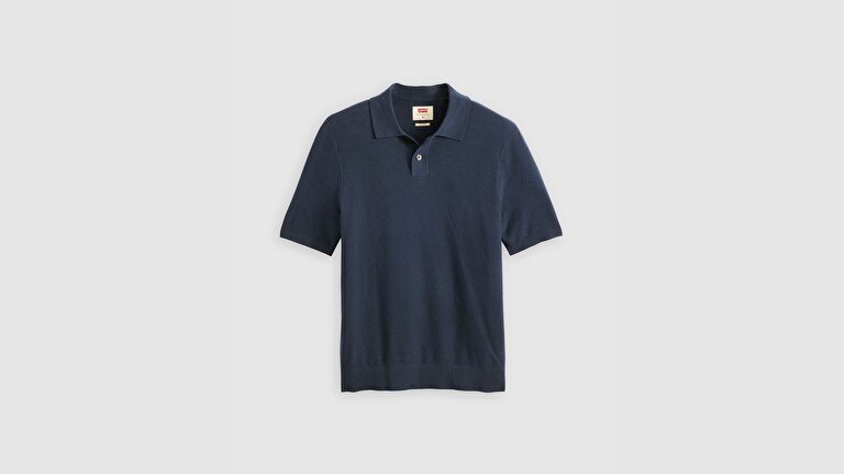 Sweater Cotton Linen Knit Polo
