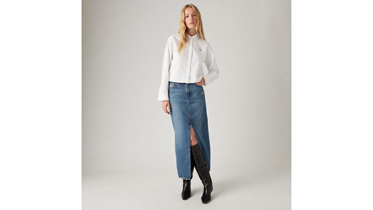 Ankle Column Denim Etek