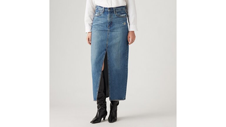 Ankle Column Denim Etek