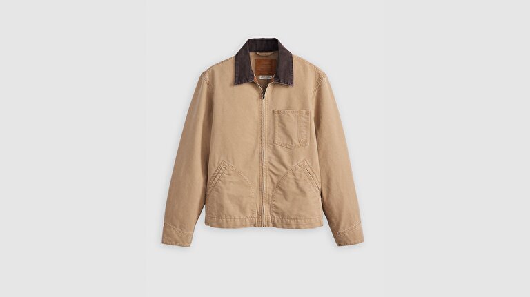 Full-Zip Mechanics Ceket Mont