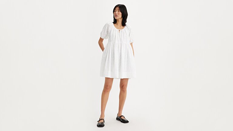 Jaylee Short-Sleeve Mini Elbise