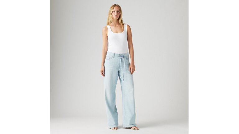XL Straight Cotton Linen Kadın Jean Pantolon - Luxury Trip
