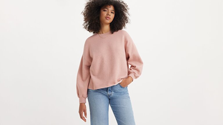 Leo Raw Cut Crewneck Sweatshirt