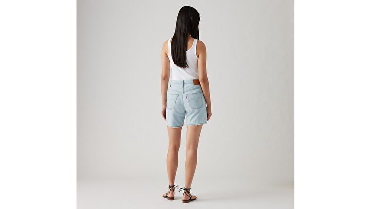 501® Original Lightweight Mid-Thigh Kadın Jean Şort