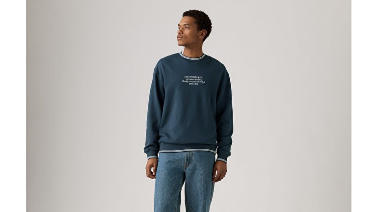 Tipped Graphic Sweatshirt