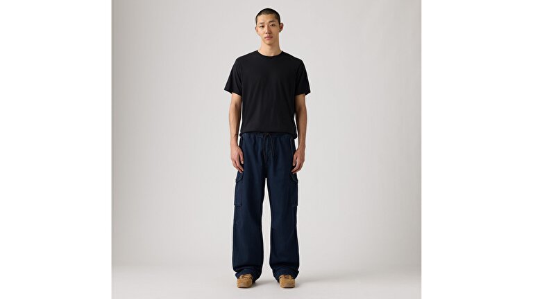 Baggy Field Cargo Denim Erkek Pantolon - Ink Smudge