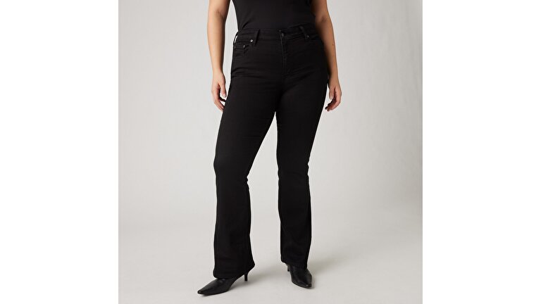 726 High Rise Flare Kadın Jean Pantolon - Soft Black