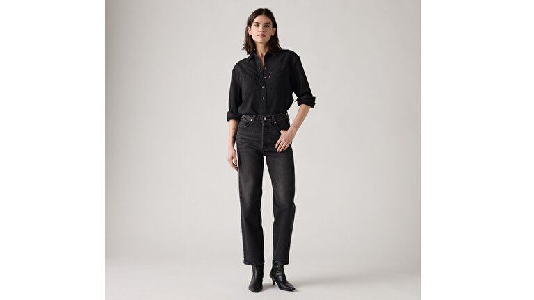 Ribcage Straight Ankle Kadın Jean Pantolon - Loom About