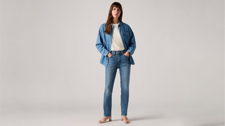 724™ High Rise Straight Kadın Jean Pantolon - Kick Start