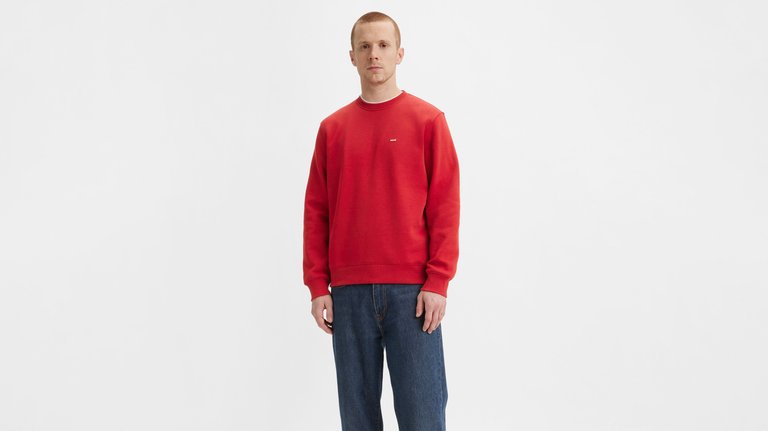 CORE NG CREW SWEATSHIRT RHYTHMIC RED BRU